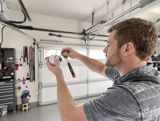 Garage door opener repair service by Port St. Lucie Garage Door Repair in Port St. Lucie