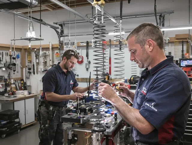 Garage door spring repair service by Port St. Lucie Garage Door Repair in Port St. Lucie