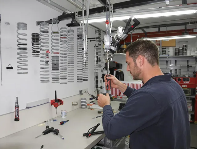 Port St. Lucie Garage Door Repair safety certified technician performing precision spring replacement in Port St. Lucie